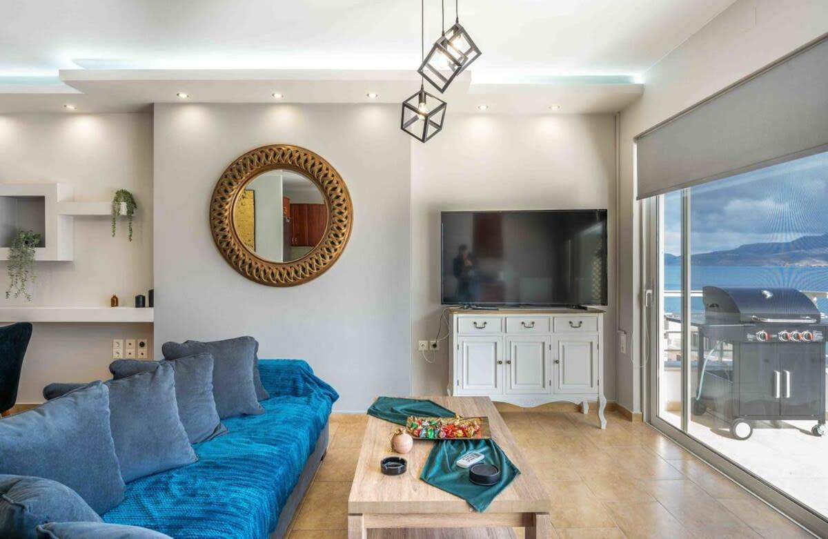 Sitia Panoramic Penthouse - Close To Sandy Beach - Private Parking Ngoại thất bức ảnh