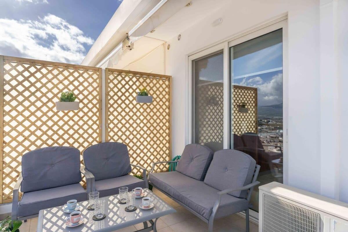 Sitia Panoramic Penthouse - Close To Sandy Beach - Private Parking Ngoại thất bức ảnh